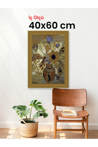 HARS Gallery Klasik Altın Çerçeve 40 x 60 cm Şeffaf Korumalı PVC