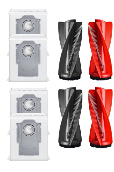 Rovexa Compatibil cu Roborock QRevo Edge, 2 perii principale și 4 saci de praf