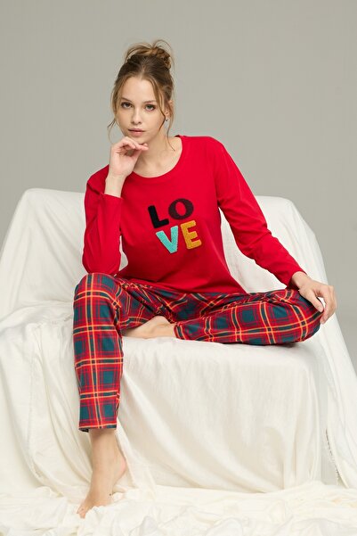 SeXen Γυναικεία Πιτζάμα "Sexen" CHECKED LOVE
