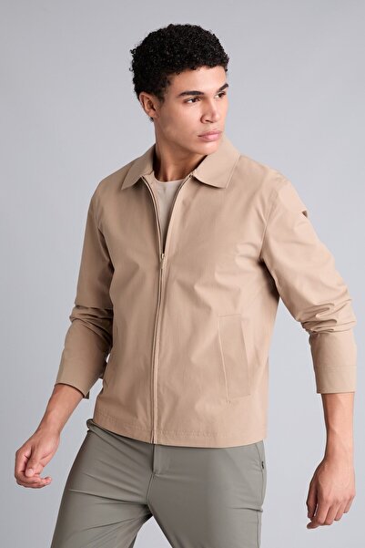 DeFacto Winter Jackets - Beige - Slim