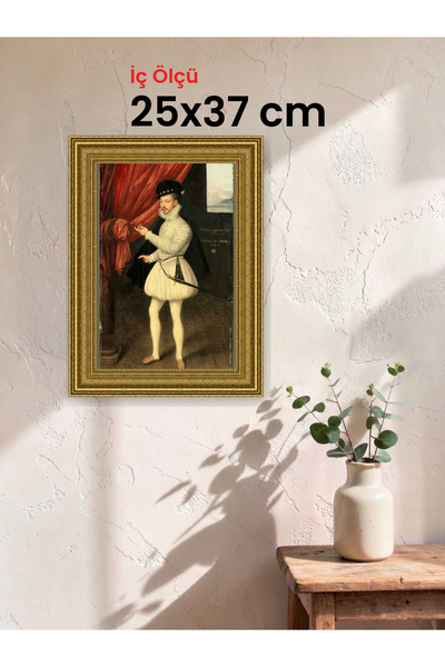 HARS Gallery Klasik Altın Çerçeve 25 x 37 cm Şeffaf Korumalı PVC