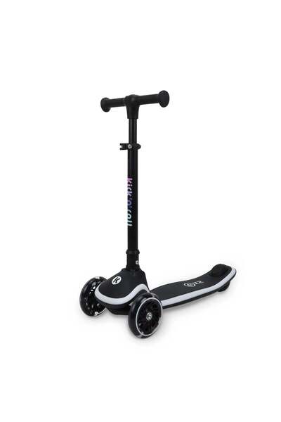 Kick 'N' Roll X2 3-Wheel Kids Kick Scooter, Black