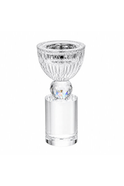 AKDC Clear Crystal Glass Incense Burner – 15×6 cm