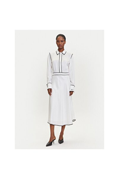 Karl Lagerfeld Rochie cămașă de damă A3W13021 Crem