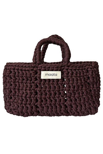Maata Organics Maata Kadın Örgü Mini Tote Çanta | El Yapımı Günlük El Çantası...