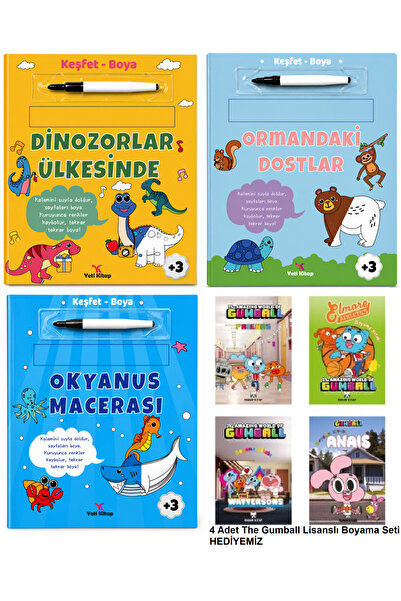 yeti kitap Discover Paint - Ocean Adventure - in the Land of Dinosaurs - Frie...