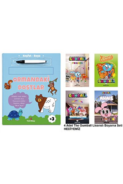 yeti kitap Discover Paint - Friends in the Forest - the Gumbal with Hardcover...