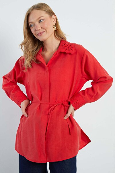 Fulla Moda Shirts - Red - Regular fit