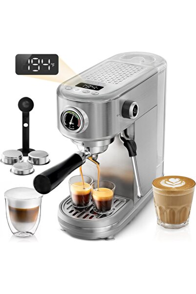 HIBREW H10B Programmable Espresso Machine with Pressure Gauge & LED Display 2...