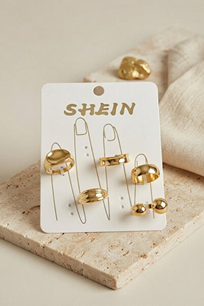 Marsilyan Bijou Rings - Gold-colored - Agate