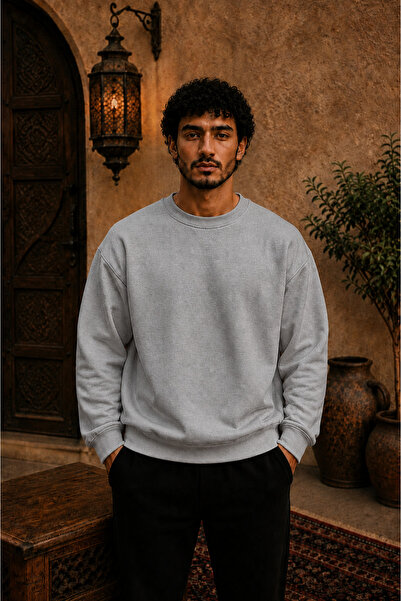 ZAVIXO Sweatshirts - Gray - Oversize