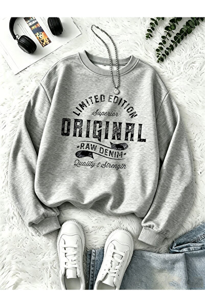 uyguntarz Sweatshirts - Gray - Casual