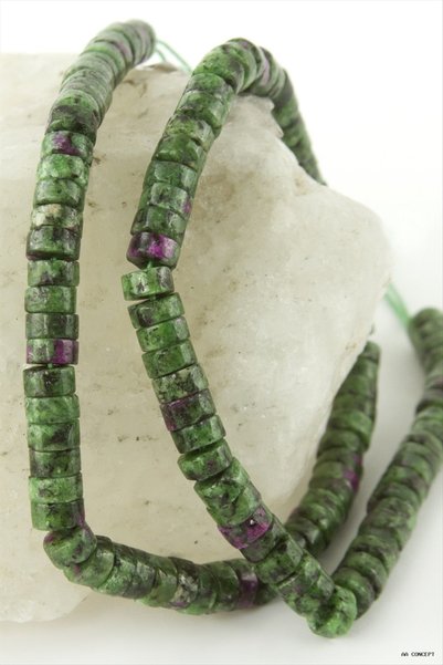 ZERO LAND CONCEPTA 6 mm Anyolite Disk (162709) Stone, Green