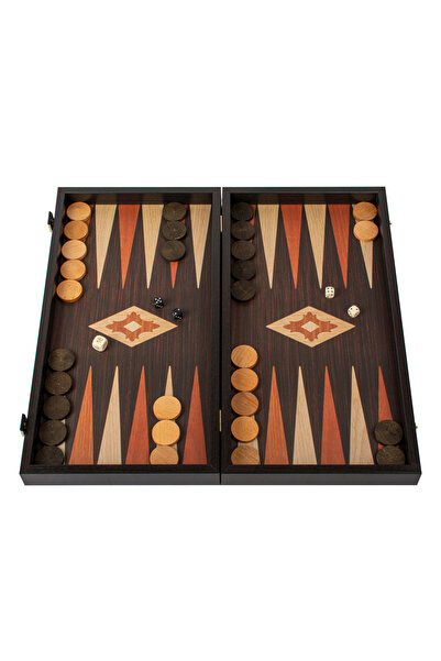 Manopoulos Set de table lucrat manual – Imitație de lemn Wenge cu design cu d...