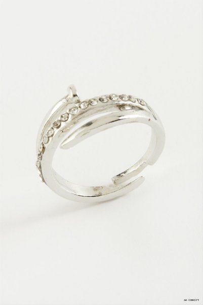 ZERO LAND CONCEPTA Stud Ring (210845) Silver Color