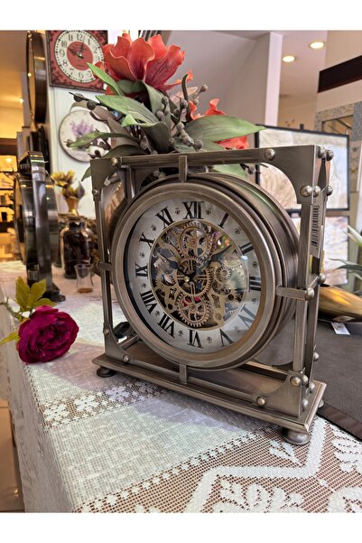BİEV Modern Çarklı Metal Saat