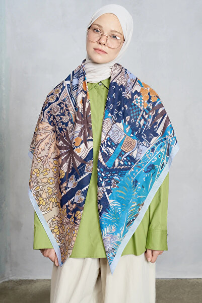Madame Polo Shawls - Blue