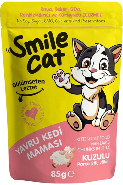 SMILE Cat Pouch 85 gr Yavru Kedi Kuzulu