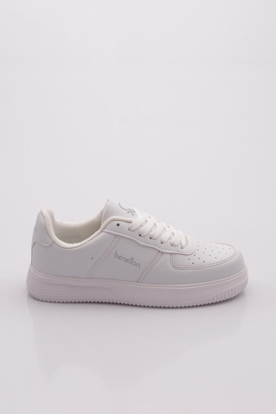 Benetton Walking Shoes - White - Short heels (1–4 cm)