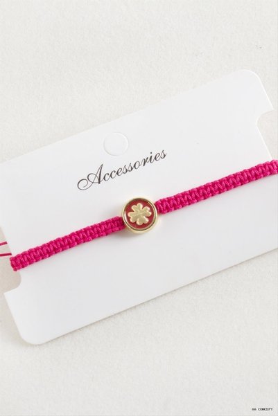ZERO LAND CONCEPTA Yonca Macramé-Knotted (205502) Bracelet, Pink
