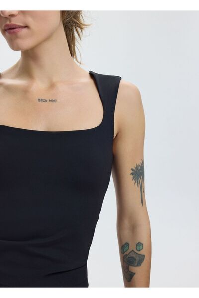 y.orstruly BARDOT TANK - ASKILI ÜST - KADIN KARE YAKA DESTEKLİ ÇIKARILABİLİR ...