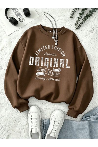 uyguntarz Sweatshirts - Brown - Casual