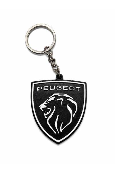 Generic Brand Peugeot Logo Keychain Black