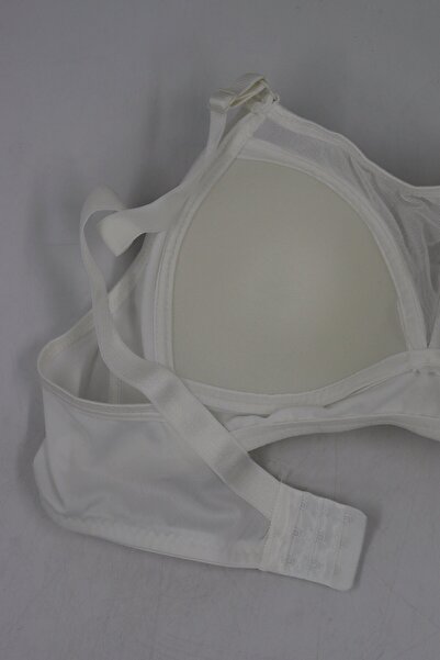 hadiora Unpadded Underwire-Free Tulle Detailed Gathering Bra
