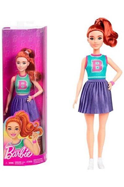 mattel Κούκλα Barbie Fashionistas, Αθλητική Ενδυμασία, Κόκκινα Μαλλιά