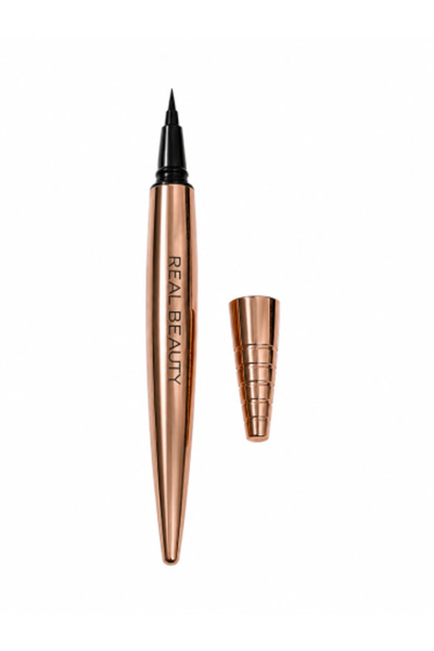 real beauty Gold Eyeliner Pen RB 904 | Glossy black color and long-lasting wear