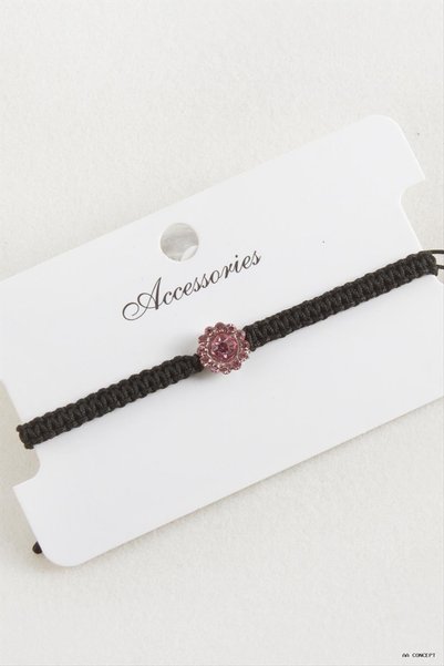 ZERO LAND CONCEPTA Macramé Bracelet with Flower Beads (205530) - Pink