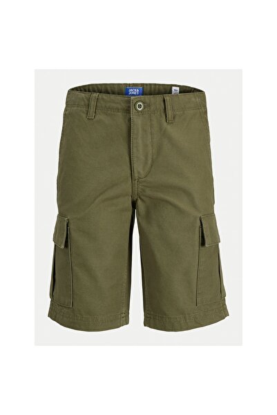 Jack & Jones Junior Pantaloni scurți din material pentru băieți 12268381 Kaki