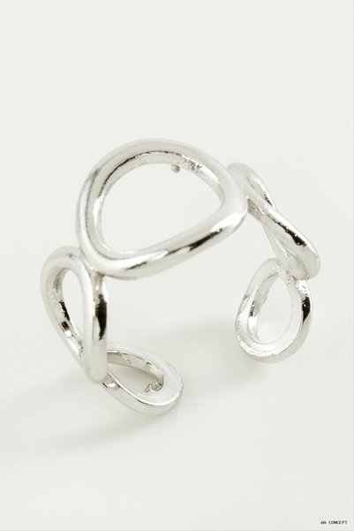 ZERO LAND CONCEPTA Metal Hoop Earring (163115) Silver Color