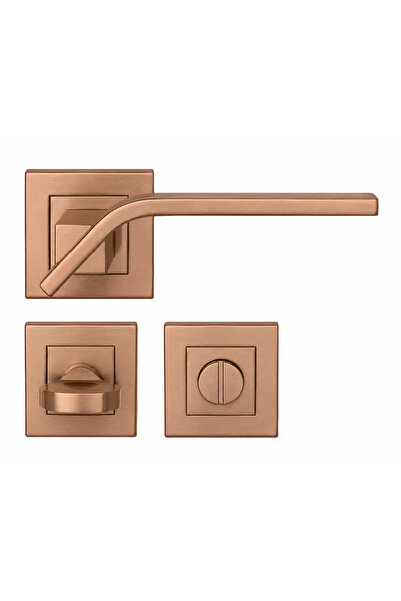 Condi Collection 1401K PVD MAT BRONZE WC مقبض باب من الفولاذ المقاوم للصدأ