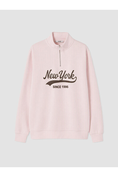 LC Waikiki Xside Pink Oversize Women's Thick Sweatshirt