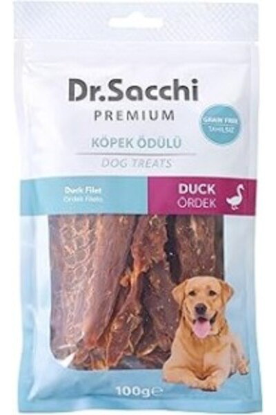 Dr. Sacchi Dr.Sacchi Premium Ördekli Fileto Tahılsız Köpek Ödülü 100 Gr