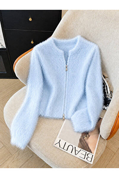Elysira Cardigans - Blue - Slim
