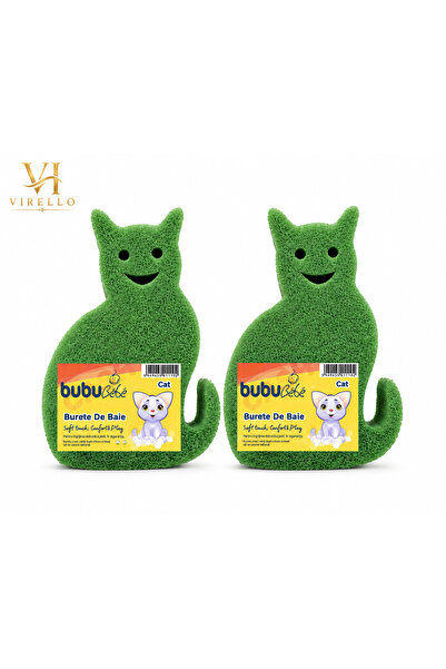 Bubu Set 2 x Burete de Baie pentru Copii, formă Pisică, div culori