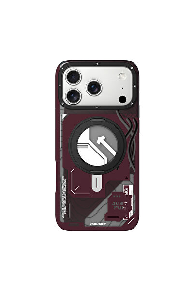 Youngkit iPhone 18 Pro Uyumlu Kılıf M-safe Şarj Özellikli Starship Serisi Kap...