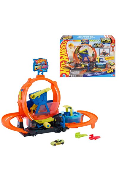 HOT WHEELS City Mega Loop Car Wash Oyun Seti JHL97