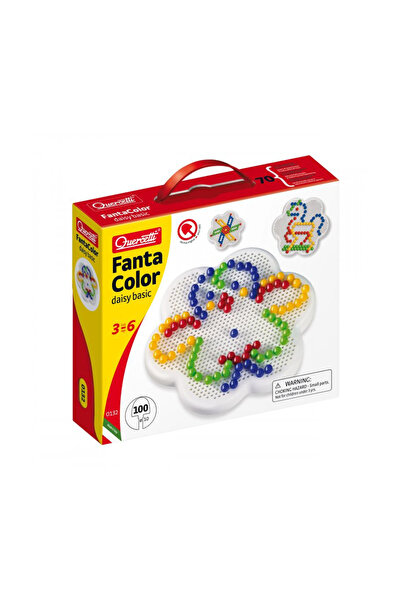 quercetti FantaColor Daisy Basic (00132) - Παιχνίδι με πασσαλάκια (Βασικό Πακ...