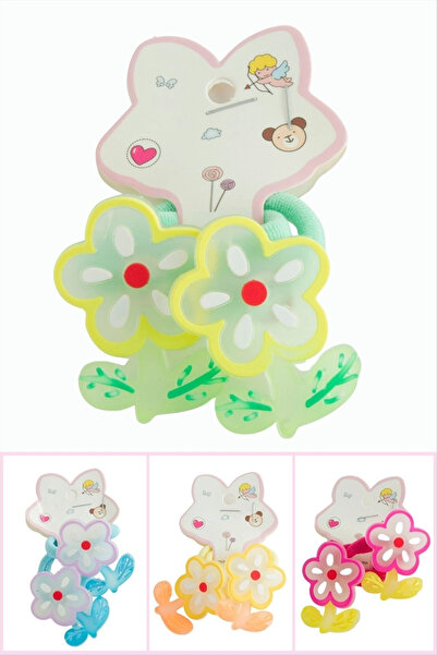 Generic Brand Flower Towel Elastic Buckle 2 Pieces