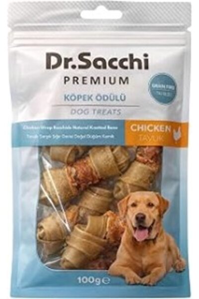 Dr. Sacchi Dr.Sacchi Premium Tavuk Sargılı Sığır Derisi Doğal Düğüm Kemik Tah...