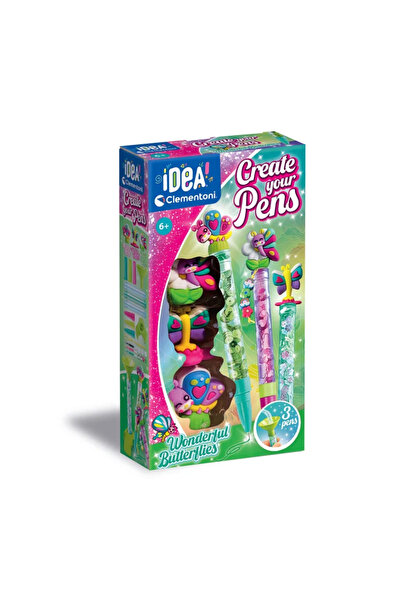 CLEMENTONI Idea Kalem Tasarım Seti Wonderful Butterflies