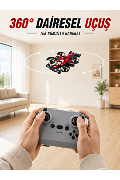 Eco Lounge Uzaktan Kumandalı RC Drone 360° Akrobatik Dönüş 3 Kademeli Hız Headless Mode