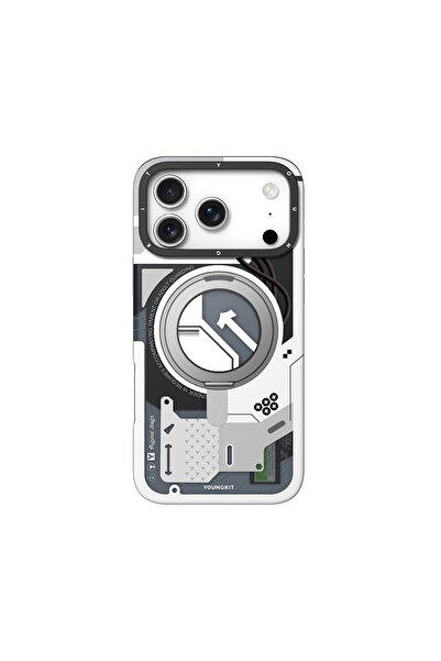 Youngkit iPhone 18 Pro Uyumlu Kılıf M-safe Şarj Özellikli Starship Serisi Kap...