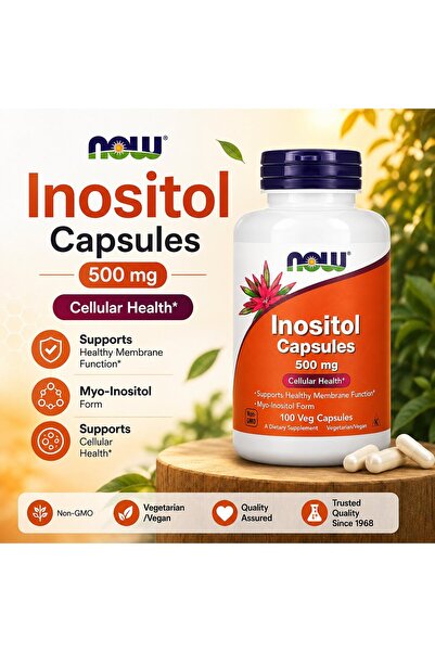 Now Foods inositol 500 mg 100 Veg Caps