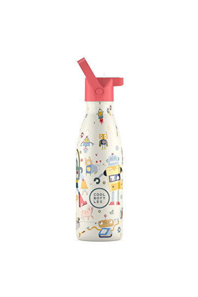 Cool Bottles . Ανοξείδωτο παιδικό μπουκάλι Άτακτα ρομπότ 350ml