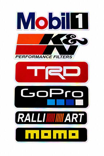 Ventoze Hologram Decorative Sticker Set 10 Pieces |   Vehicle Automobile Moto...