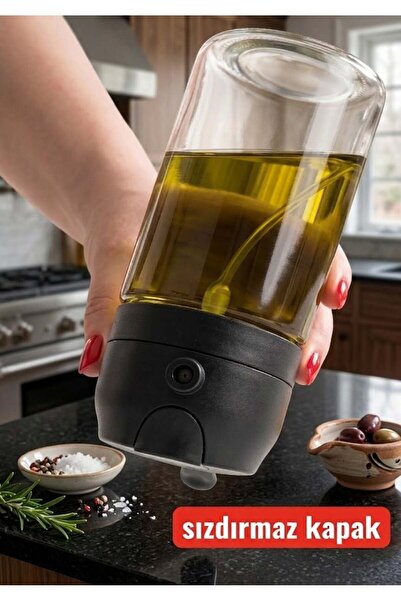HB LİFE 2'si 1 Arada Mutfak Tipi Cam Yağ Spreyi Ve Yağdanlık - Airfryer Ve Salata Uyumlu Damlatmaz Şişe